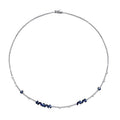 5.99 Carat Diamond Sapphire Neckband