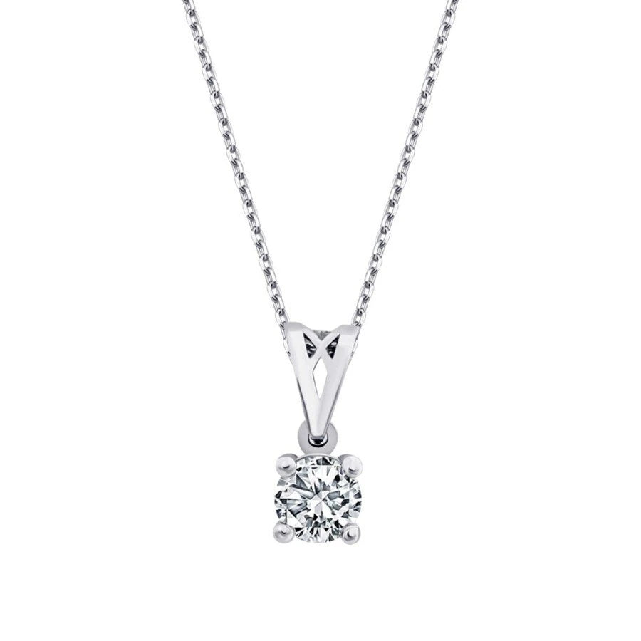 0.70 Carat Diamond Solitaire Necklace