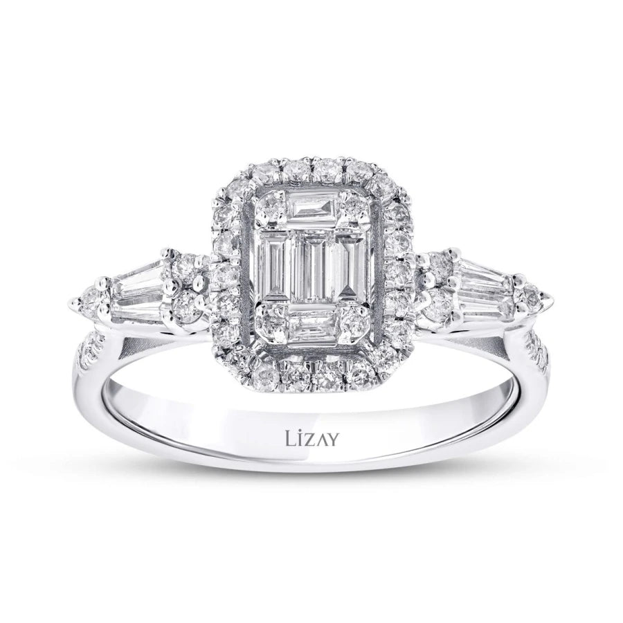 0.43 Carat Diamond Baguette Ring