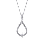 0.23 Carat Diamond Pear Necklace