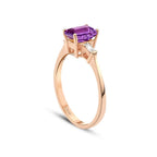 1.68 Carat Diamond Amethyst Ring