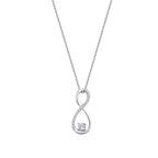 0.11 Carat Diamond Infinity Necklace