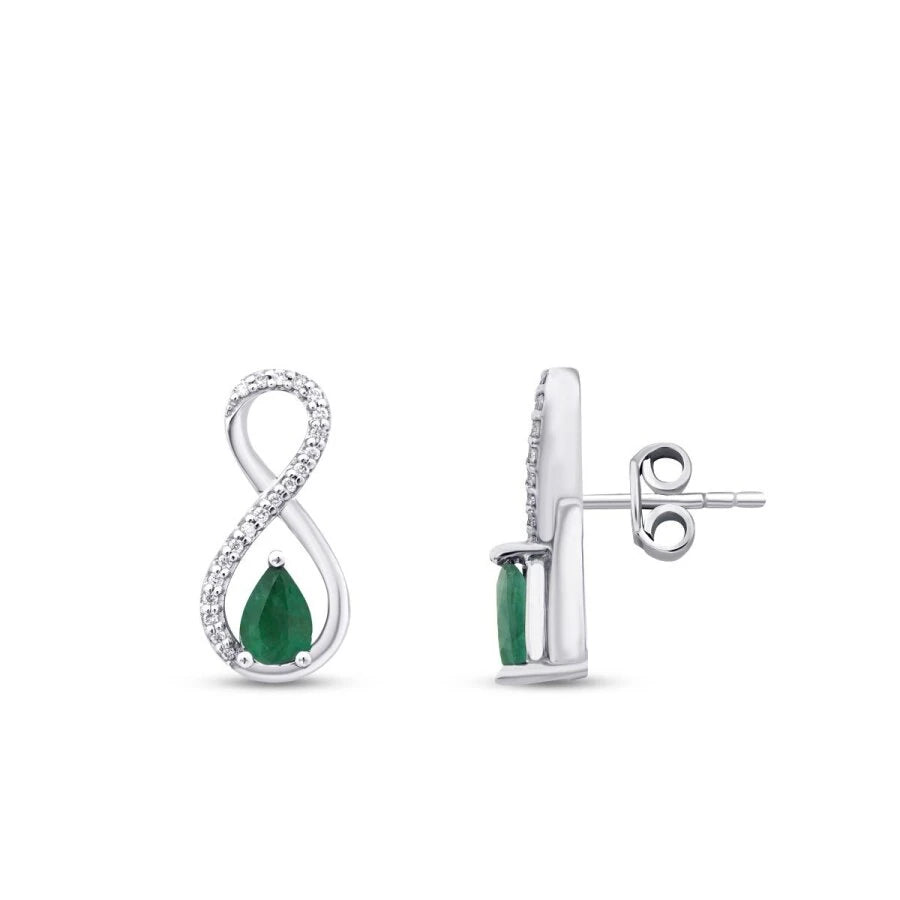 1.61 Carat Diamond Emerald Set