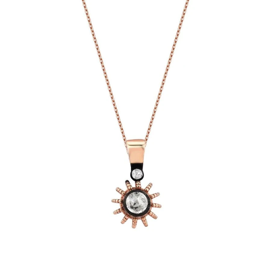 0.09 Carat Diamond Solitaire Necklace