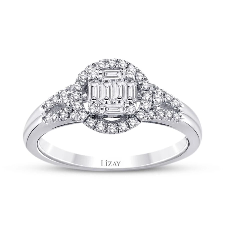 0.43 Carat Diamond Baguette Ring