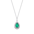 0.74 Carat Diamond Colored Stone Necklace