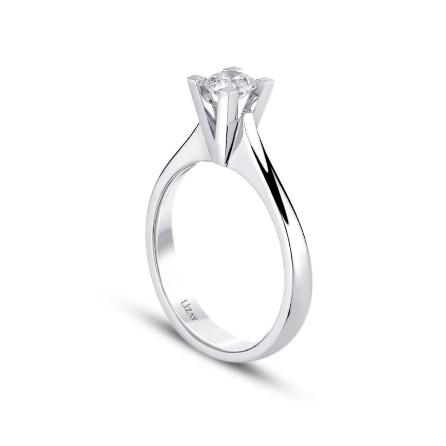 0.40 Carat Diamond Round Solitaire Engagement Ring