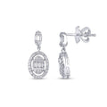 0.42 Carat Diamond Baguette Earrings