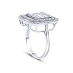 0.79 Carat Diamond Baguette Ring