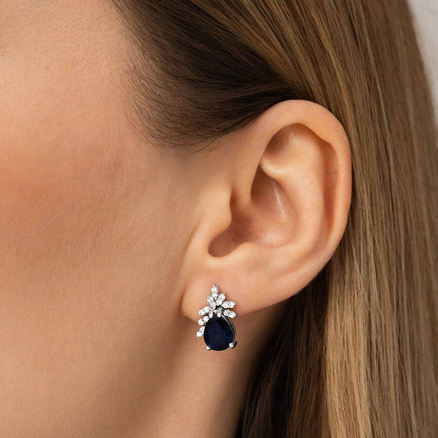 8.69 Carat Diamond Sapphire Set