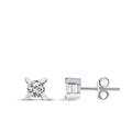 0.34 Carat Diamond Solitaire Earrings