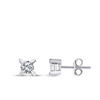0.34 Carat Diamond Solitaire Earrings