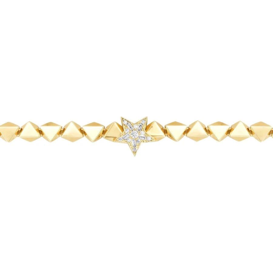 Gold Asymmetric Star Bracelet