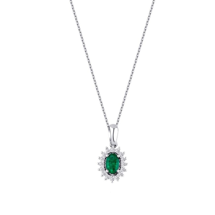 2.35 Carat Diamond Emerald Set