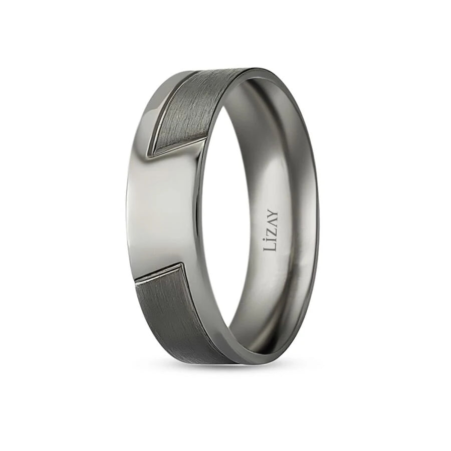Black Gold Wedding Band