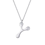 0.04 Carat Diamond Y Letter Necklace