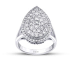 1.30 Carat Diamond Trend Pear Ring