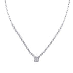 1.56 Carat Diamond Baguette Neckband