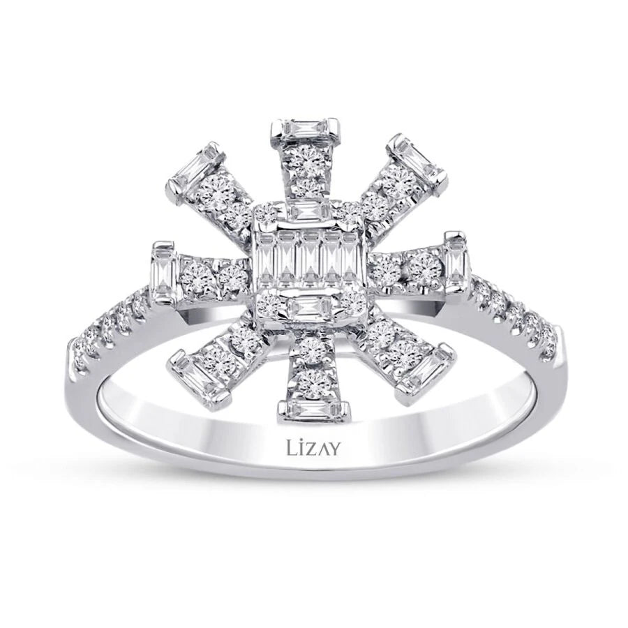 0.29 Carat Diamond Baguette Trend Ring