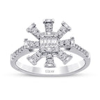 0.29 Carat Diamond Baguette Trend Ring