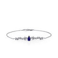 0.71 Carat Diamond Sapphire Bracelet
