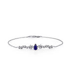 0.71 Carat Diamond Sapphire Bracelet