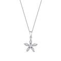 0.13 Carat Diamond Flower Necklace