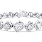 1.66 Carat Diamond Baguette Bracelet