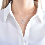 0.25 Carat Diamond Baguette Necklace