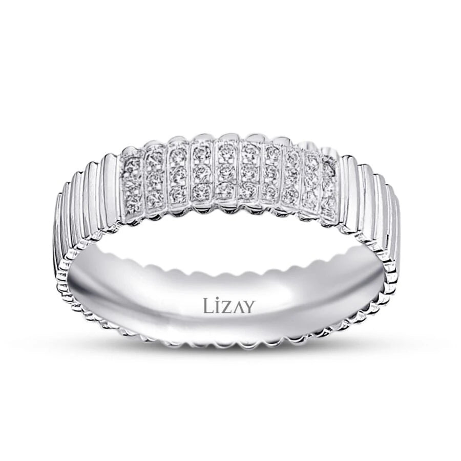 White Gold Wedding Band