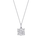0.43 Carat Diamond Baguette Necklace