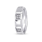 White Gold Cubic Wedding Band