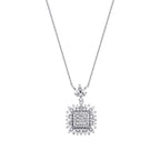 0.76 Carat Diamond Baguette Necklace