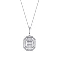 0.42 Carat Diamond Baguette Necklace