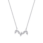 0.26 Carat Diamond Baguette Necklace