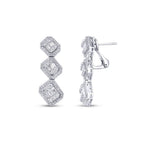 1.30 Carat Diamond Baguette Earrings
