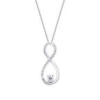 0.10 Carat Diamond Infinity Necklace
