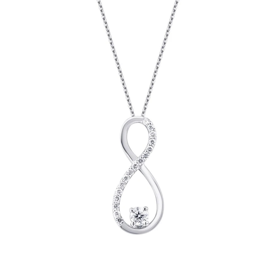 0.10 Carat Diamond Infinity Necklace