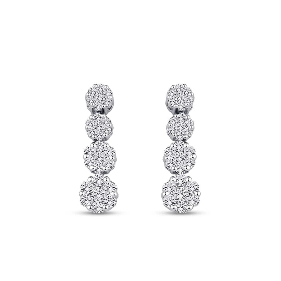 0.88 Carat Diamond Trend Earrings