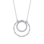 0.66 Carat Diamond Baguette Necklace