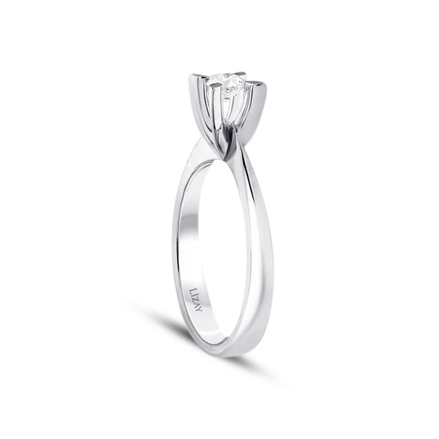 0.20 Carat Diamond Round Solitaire Engagement Ring