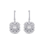 1.41 Carat Diamond Baguette Earrings