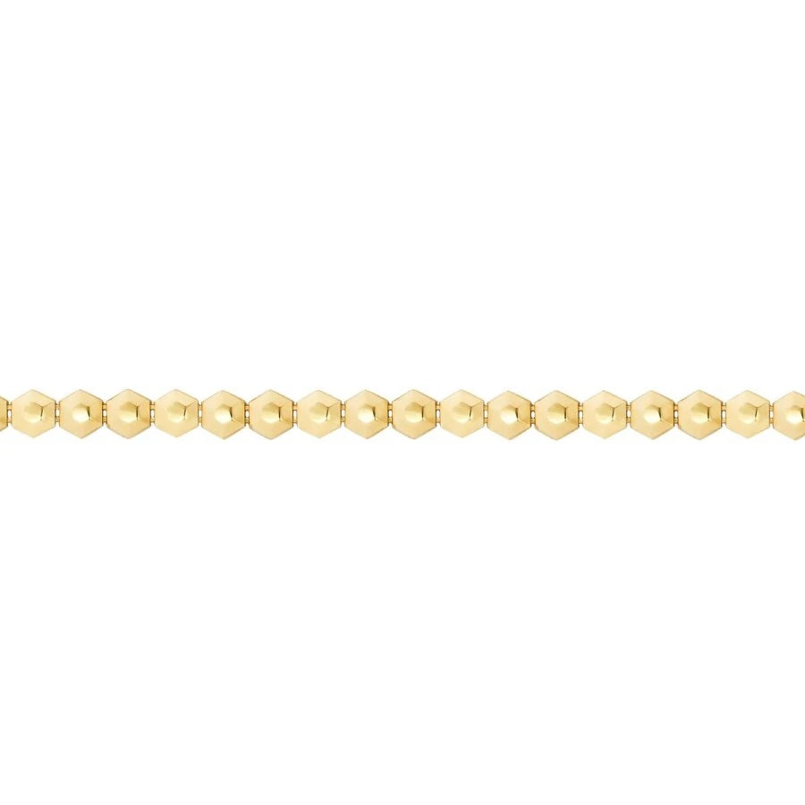 Gold Hexagon Bracelet