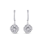0.77 Carat Diamond Baguette Earrings