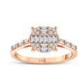 0.47 Carat Diamond Baguette Ring