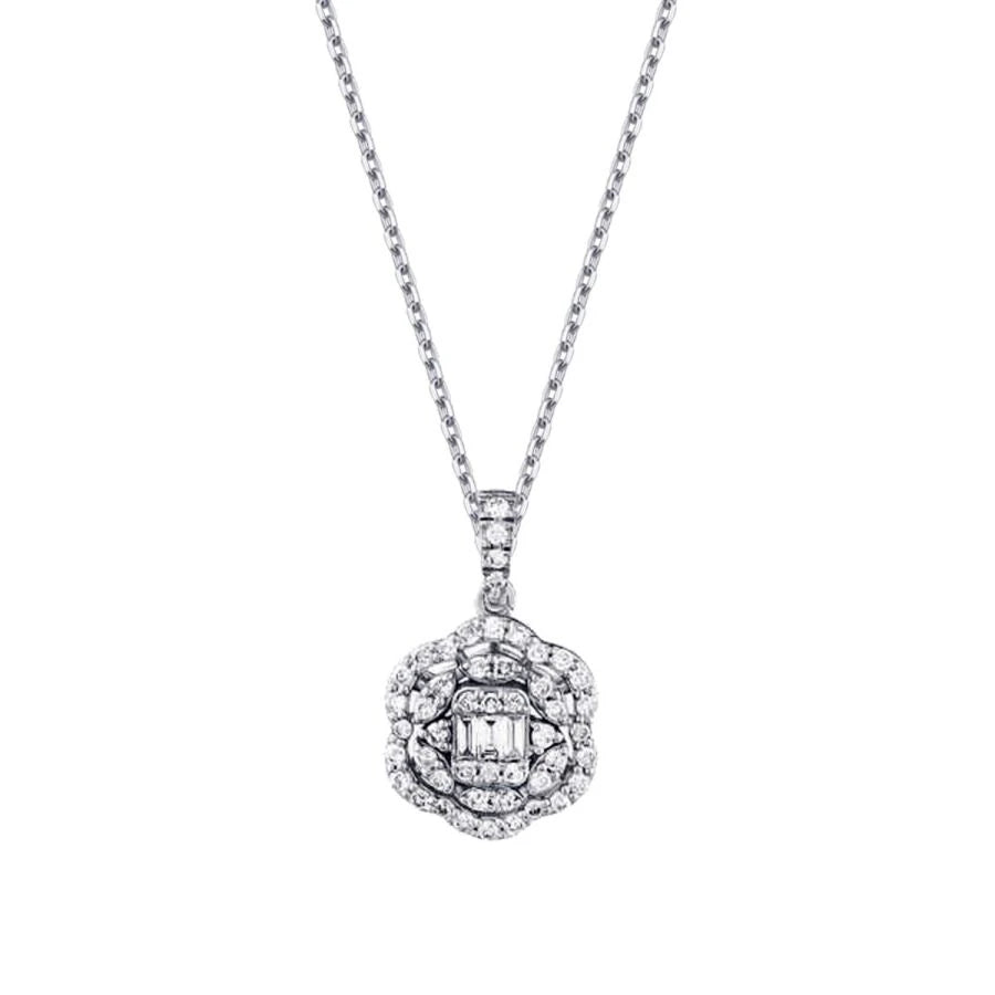 0.31 Carat Diamond Trend Baguette Necklace
