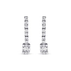 0.43 Carat Diamond Baguette Earrings