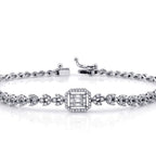 0.90 Carat Diamond Baguette Bracelet