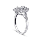 0.67 Carat Diamond Pear Baguette Ring