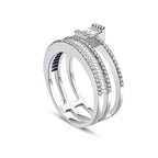 0.77 Carat Diamond Baguette Ring